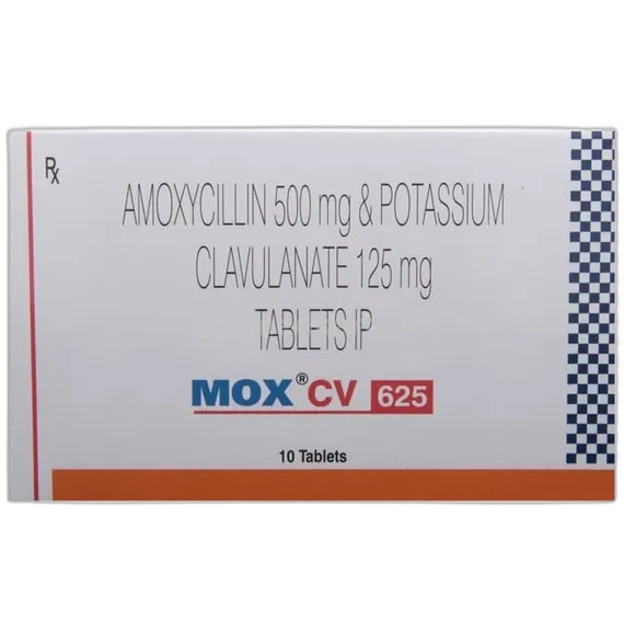mox cv 625mg tablet 10's